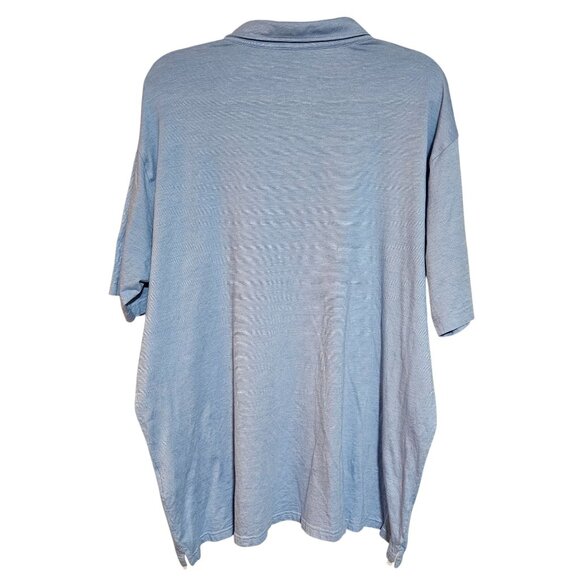 Peter Millar Crown Crafted Light Blue Polo Shirt XXL Cotton Modal Elastane Turke - Picture 2 of 12